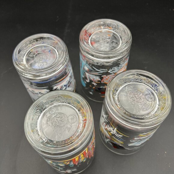 Vtg WALT DISNEY 25th Anniversary Glasses Set of 4 McDonald's Disneyana Tumblers - Picture 10 of 15